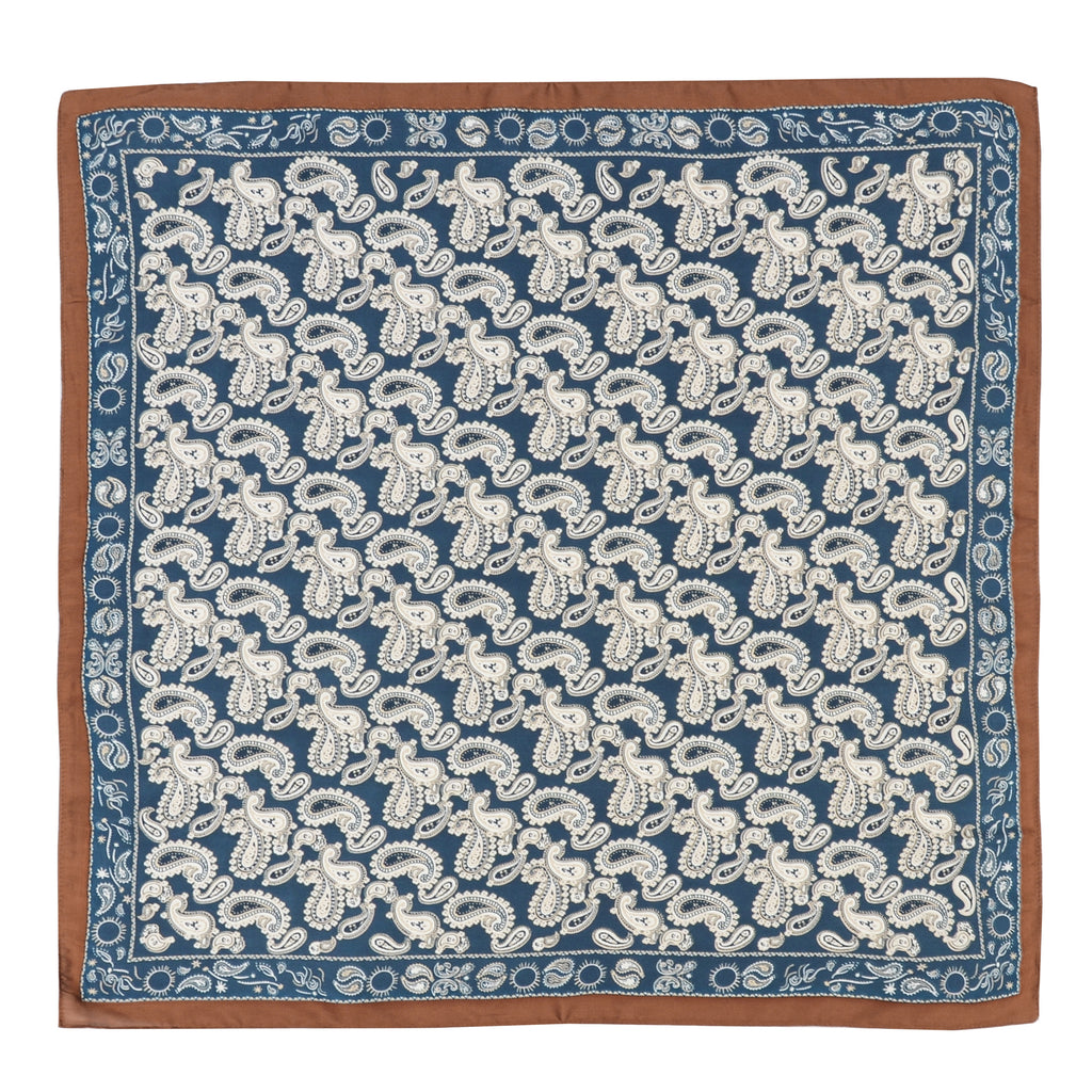 Anna-Kaci Satin Scarf Premium Cashew Print Square Print Neck Head Bag Accessory - 27.5IN¡Á27.5IN