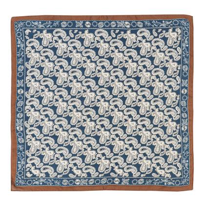 Anna-Kaci Satin Scarf Premium Cashew Print Square Print Neck Head Bag Accessory - 27.5IN¡Á27.5IN