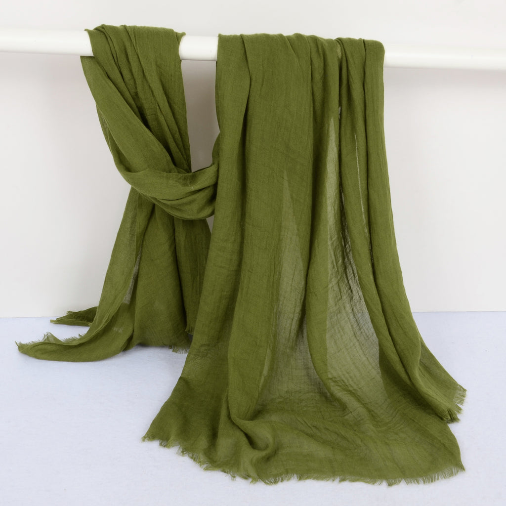Anna-Kaci Women's Oversized Solid Color Scarf Lightweight Soft Wrap Shawl for Travel Casual Wear and Layering - 74.8IN¡Á39.4IN