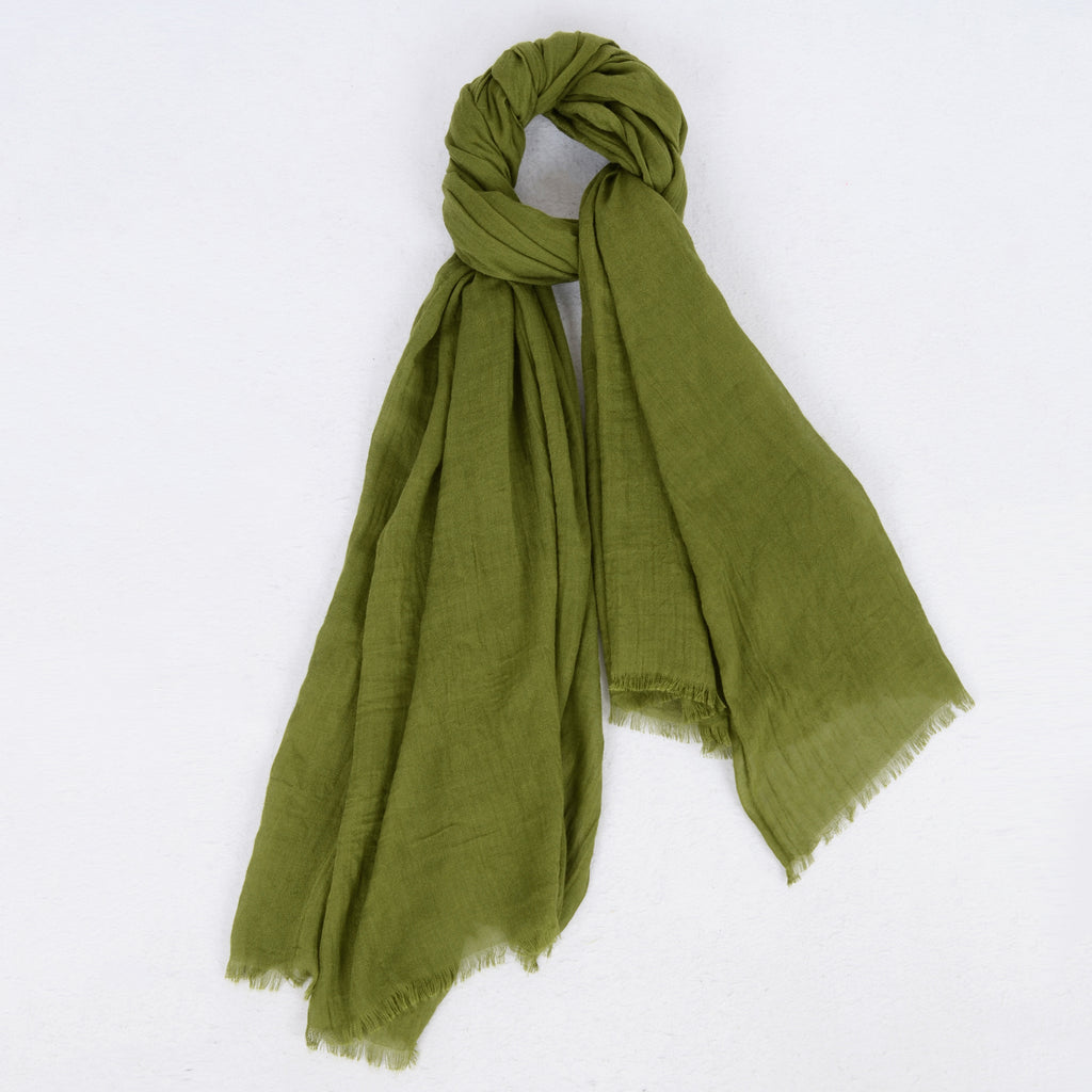 Anna-Kaci Women's Oversized Solid Color Scarf Lightweight Soft Wrap Shawl for Travel Casual Wear and Layering - 74.8IN¡Á39.4IN