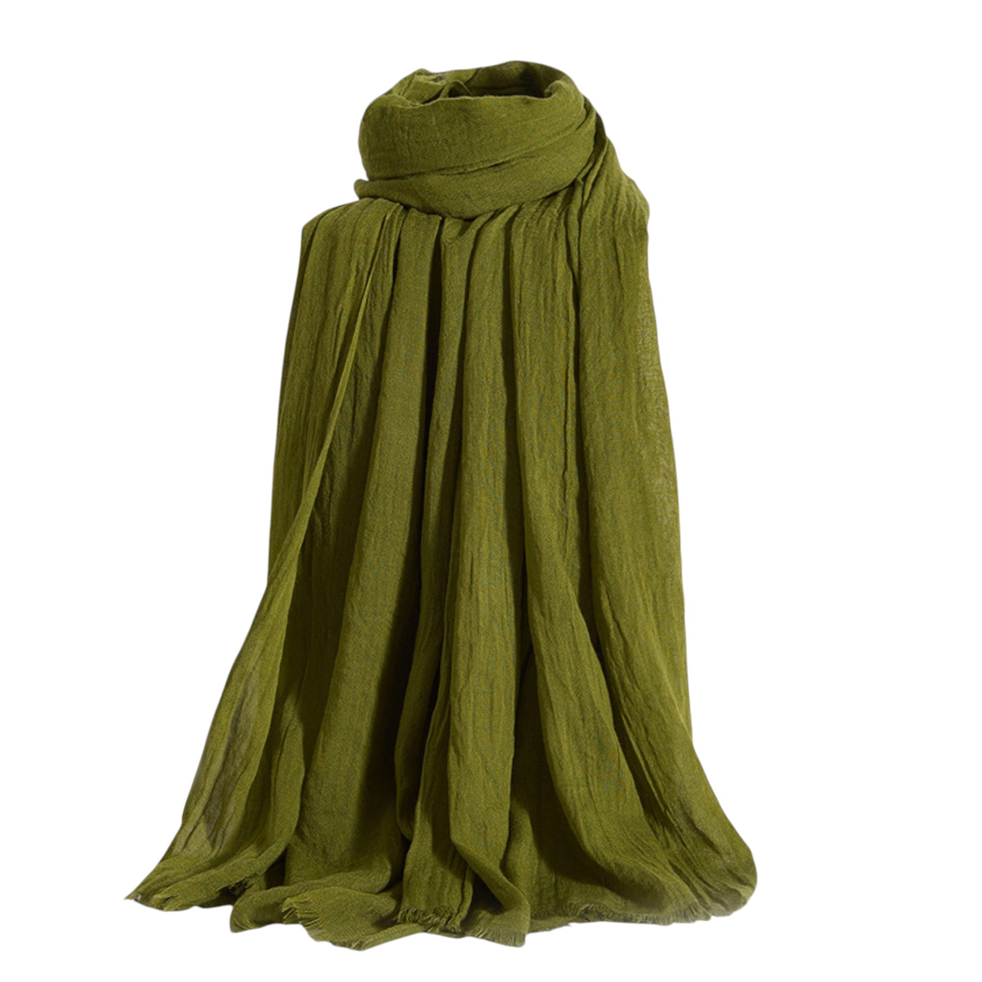 Anna-Kaci Women's Oversized Solid Color Scarf Lightweight Soft Wrap Shawl for Travel Casual Wear and Layering - 74.8IN¡Á39.4IN