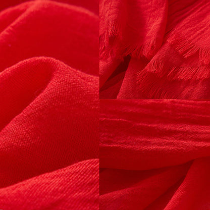 Anna-Kaci Women's Oversized Solid Color Scarf Lightweight Soft Wrap Shawl for Travel Casual Wear and Layering - 74.8IN¡Á39.4IN