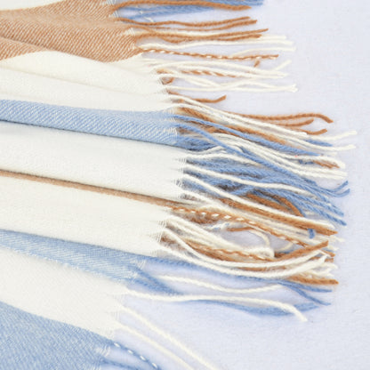 Anna-Kaci Women's Classic Oversized Plaid Scarf with Tassel Trim Wrap Warm Shawl - 71IN¡Á27IN