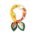 Anna-Kaci Womens Floral Print Satin Square Neck Scarf Lightweight Soft Fashion Accessory