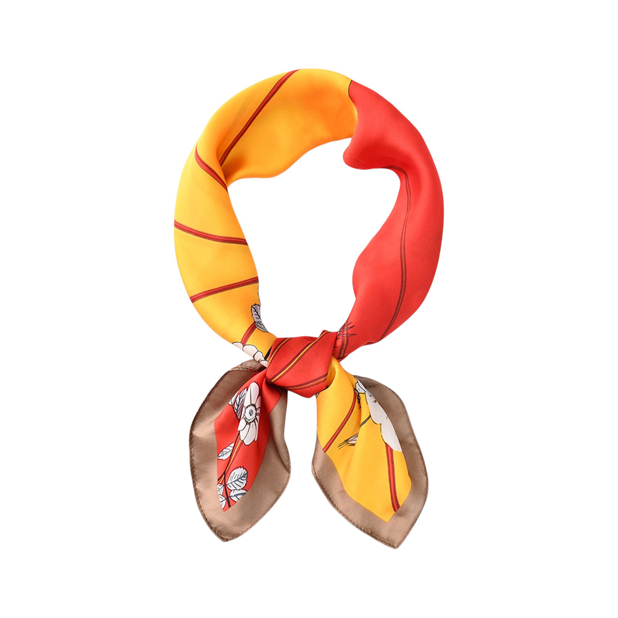 Anna-Kaci Women's Satin Square Scarf with Vibrant Artistic Prints and Versatile Styling - 27.5IN¡Á27.5IN