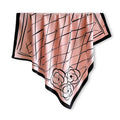 Anna-Kaci Oversized Square Scarf Geometric Line Floral Border Lightweight Versatile Fashion Accessory