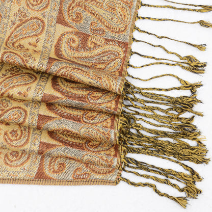 Anna-Kaci Autumn Winter Vintage Faux Cashmere Tassel Shawl Wrap with Soft Breathable Weave - 71IN¡Á27IN