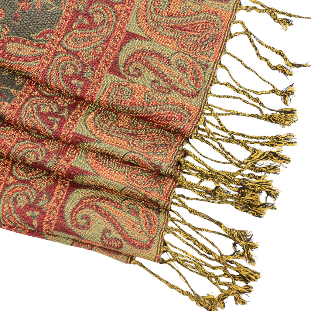Anna-Kaci Autumn Winter Vintage Faux Cashmere Tassel Shawl Wrap with Soft Breathable Weave - 71IN¡Á27IN