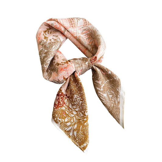 Anna-Kaci Women's Vintage Landscape Print Square Scarf 26.7¡Á26.7 Inches