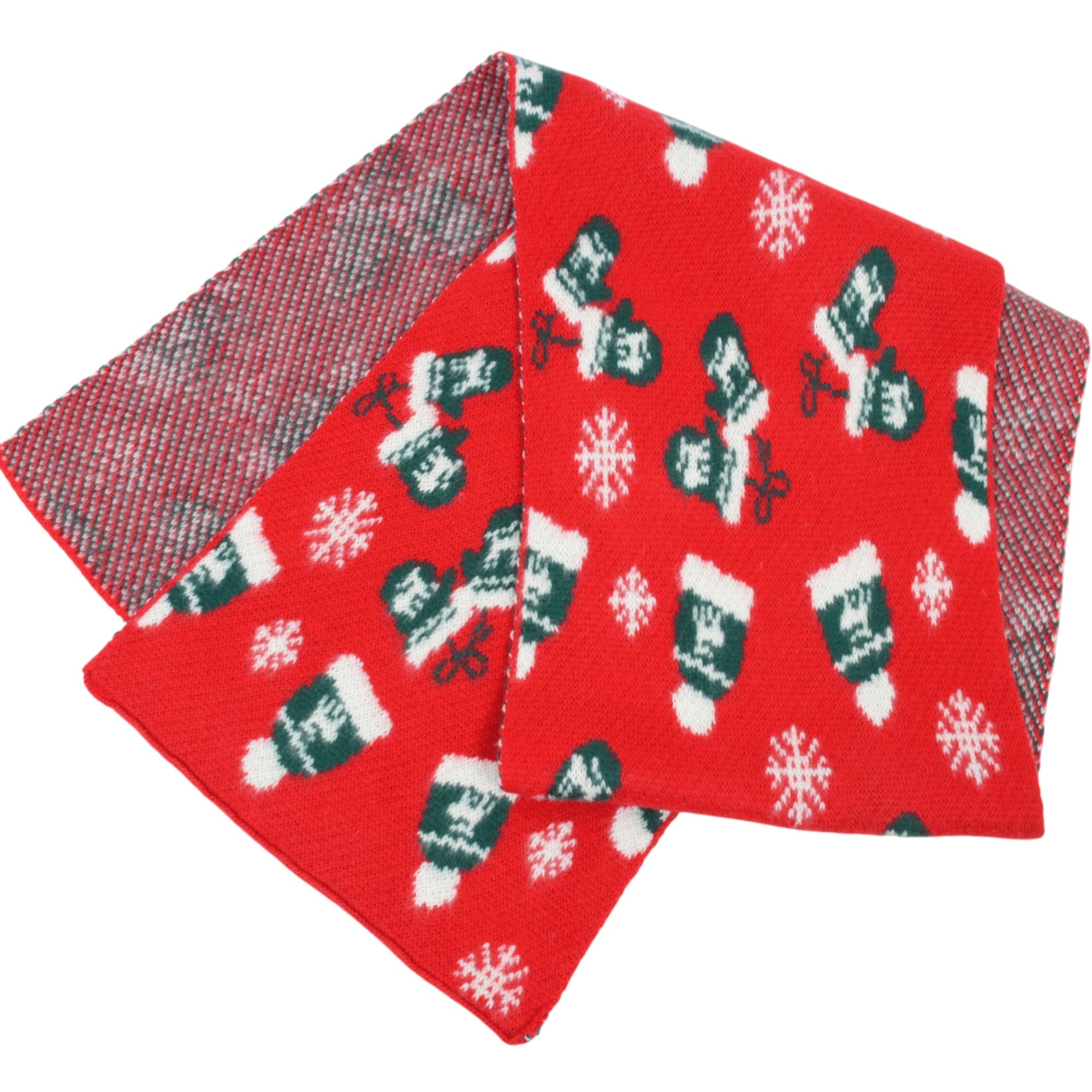 Anna-Kaci Women's Knitted Winter Scarf with Reindeer and Snowflake Holiday Pattern 66¡Á12 Inches