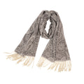 Anna-Kaci Women's Jacquard Knit Scarf with Tassel Fringe and Bohemian Floral Pattern 78.5¡Á26 Inches
