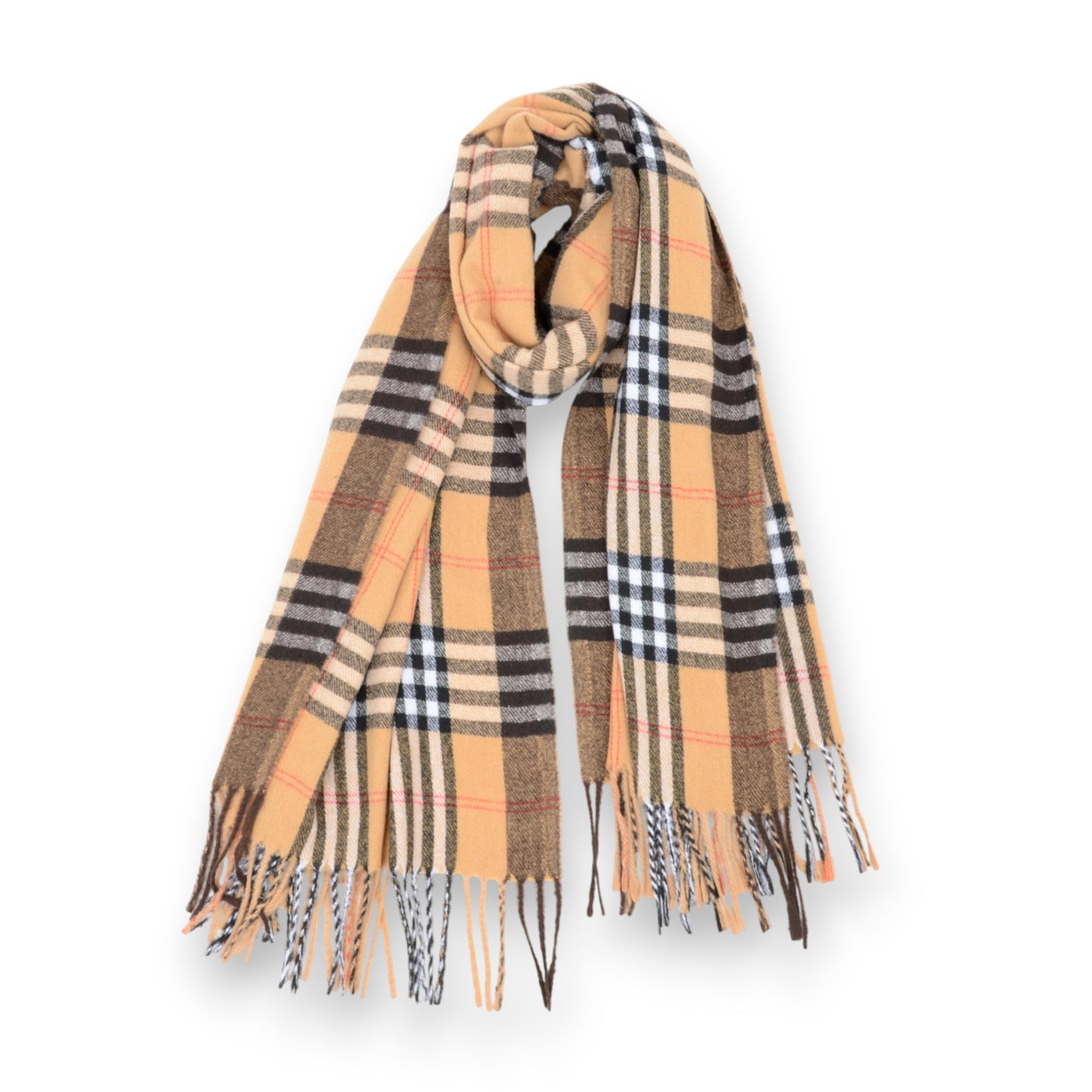 Anna-Kaci Women's Classic Plaid Cashmere-Feel Scarf with Fringed Edges 78.5¡Á24 Inches