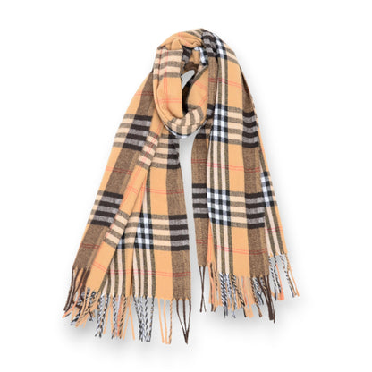 Anna-Kaci Women's Classic Plaid Cashmere-Feel Scarf with Fringed Edges 78.5¡Á24 Inches