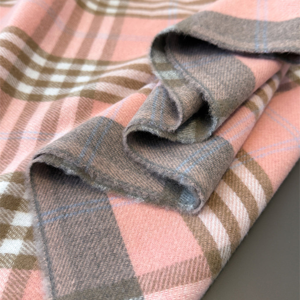 Anna-Kaci Women's Classic Plaid Cashmere-Feel Scarf with Fringed Edges 78.5¡Á24 Inches