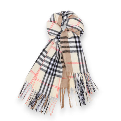 Anna-Kaci Women's Classic Plaid Cashmere-Feel Scarf with Fringed Edges 78.5¡Á24 Inches