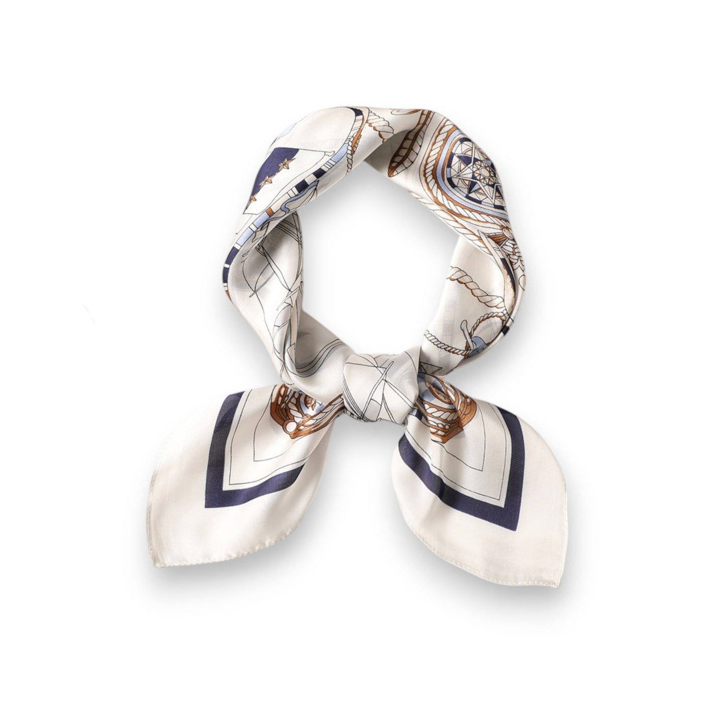 Anna-Kaci Women's Sailboat Print Satin Square Scarf 27.5¡Á27.5 Inches