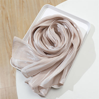 Anna-Kaci Women's Shimmer Scarf with Lightweight Silky Texture 70.8¡Á27.5 Inches