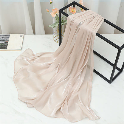 Anna-Kaci Women's Shimmer Scarf with Lightweight Silky Texture 70.8¡Á27.5 Inches