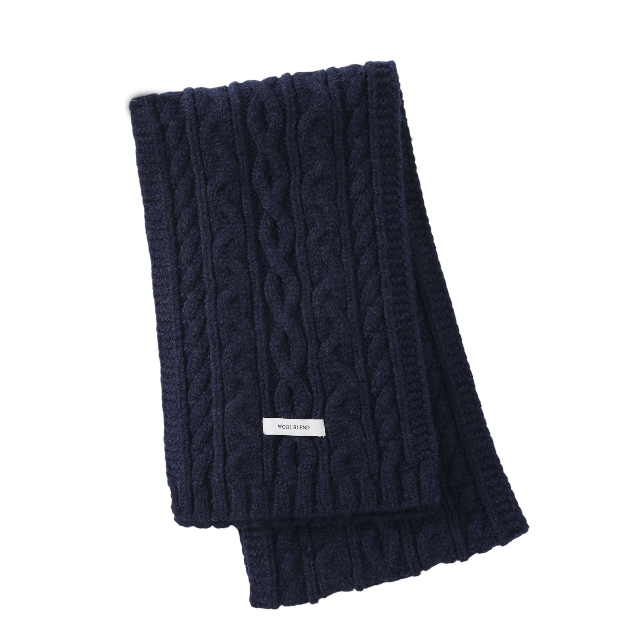 Anna-Kaci Women¡¯s Cable Knit Scarf with Soft Textured Wool-Blend Yarn and Classic Ribbed Edges for Warm Comfortable Layering in a Cozy Finish