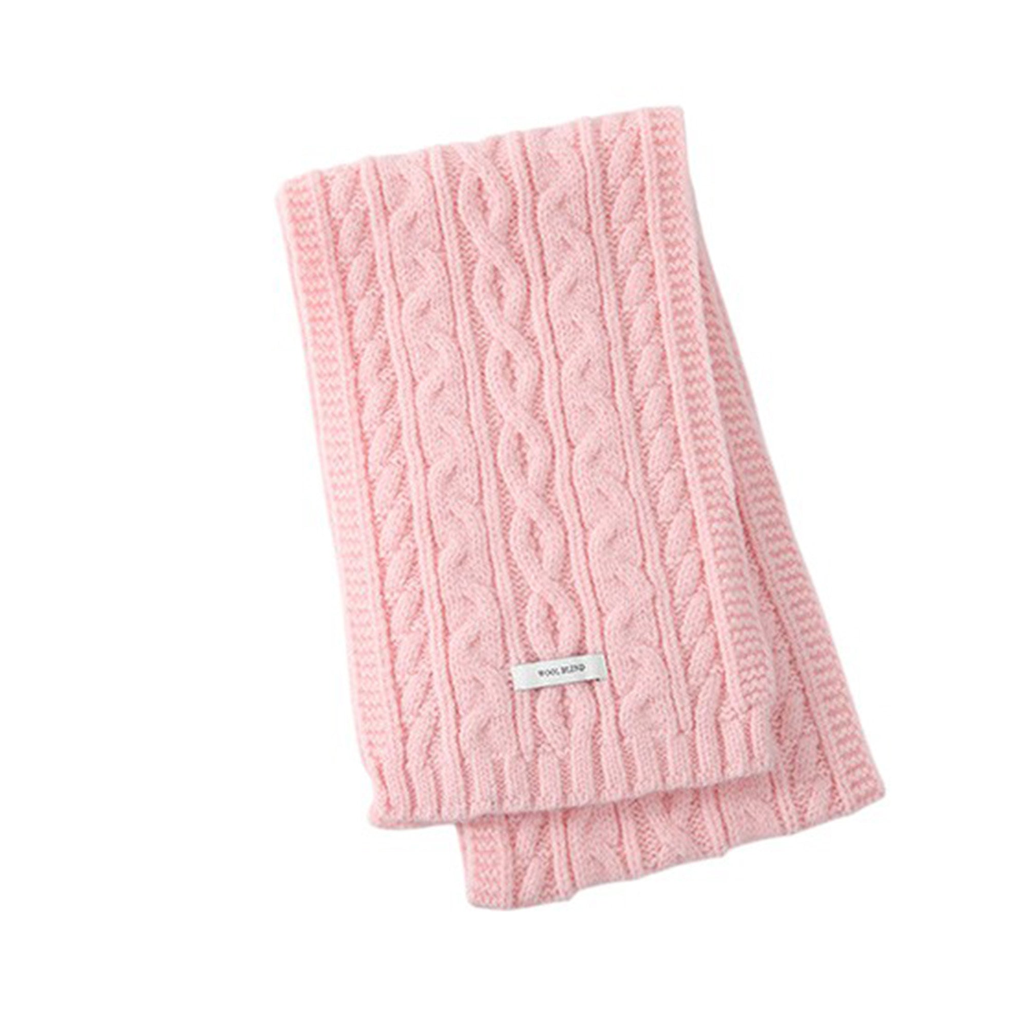 Anna-Kaci Women¡¯s Cable Knit Scarf with Soft Textured Wool-Blend Yarn and Classic Ribbed Edges for Warm Comfortable Layering in a Cozy Finish