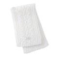 Women's Cable Knit Scarf with Soft Textured Wool-Blend Yarn and Classic Ribbed Edges for Warm Comfortable Layering in a Cozy Finish