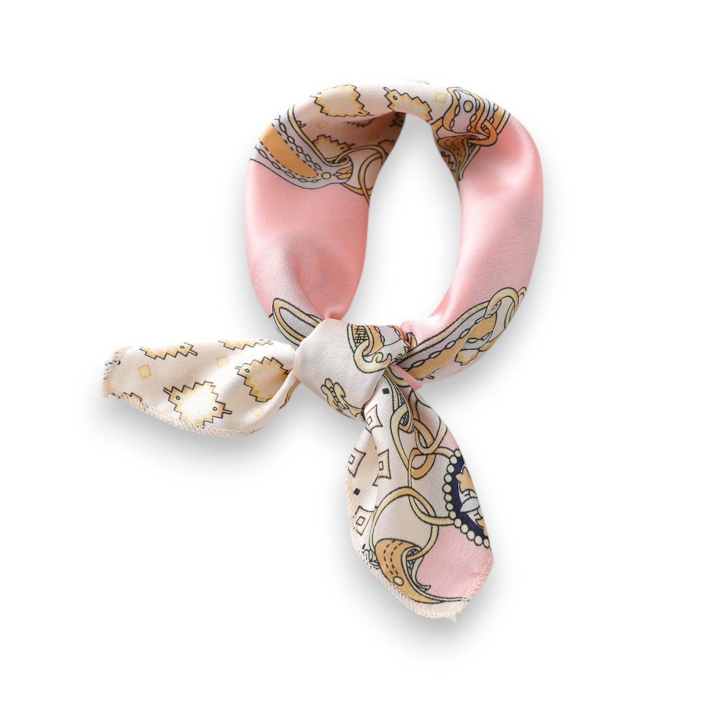 Anna-Kaci Women's Baroque Print Satin Scarf with Glossy Finish 20¡Á20 Inches