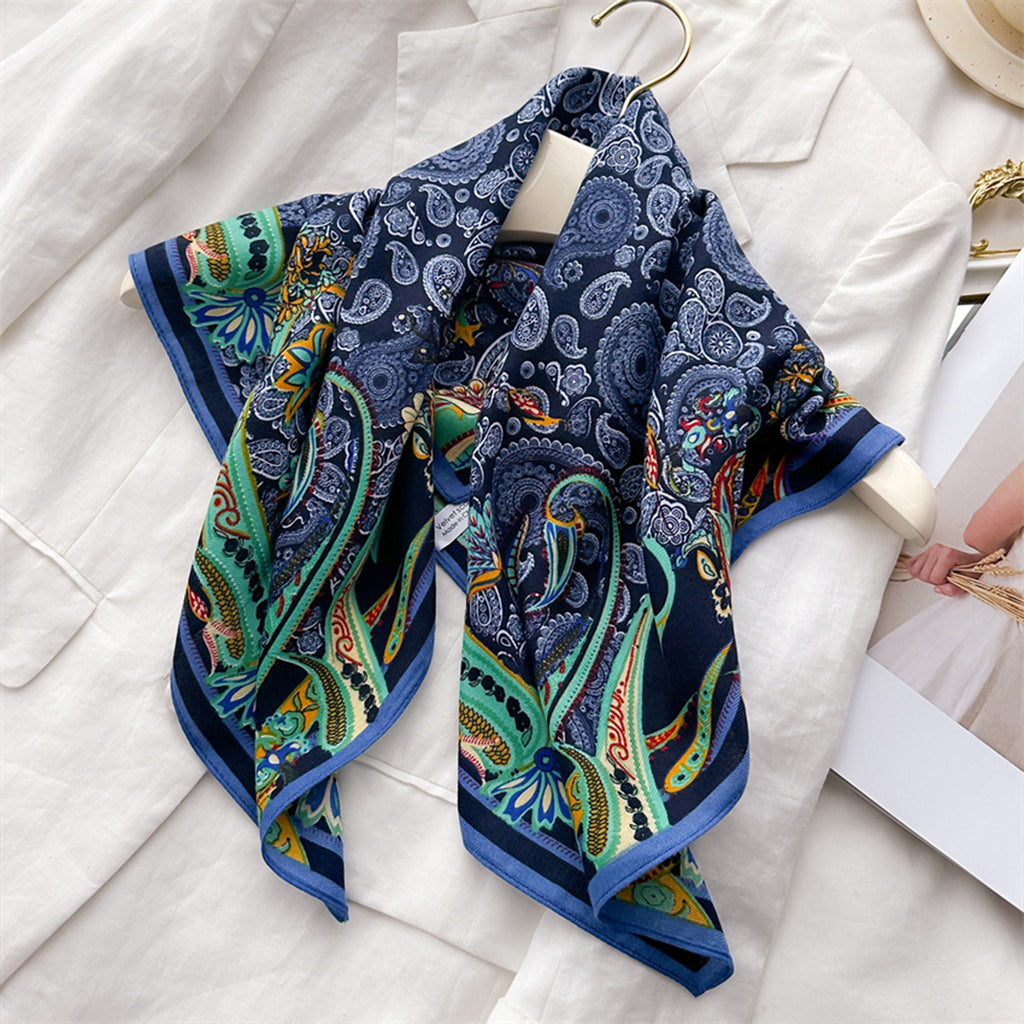 Anna-Kaci Women's Paisley Print Scarf with Classic Bohemian Design 27¡Á27 Inches