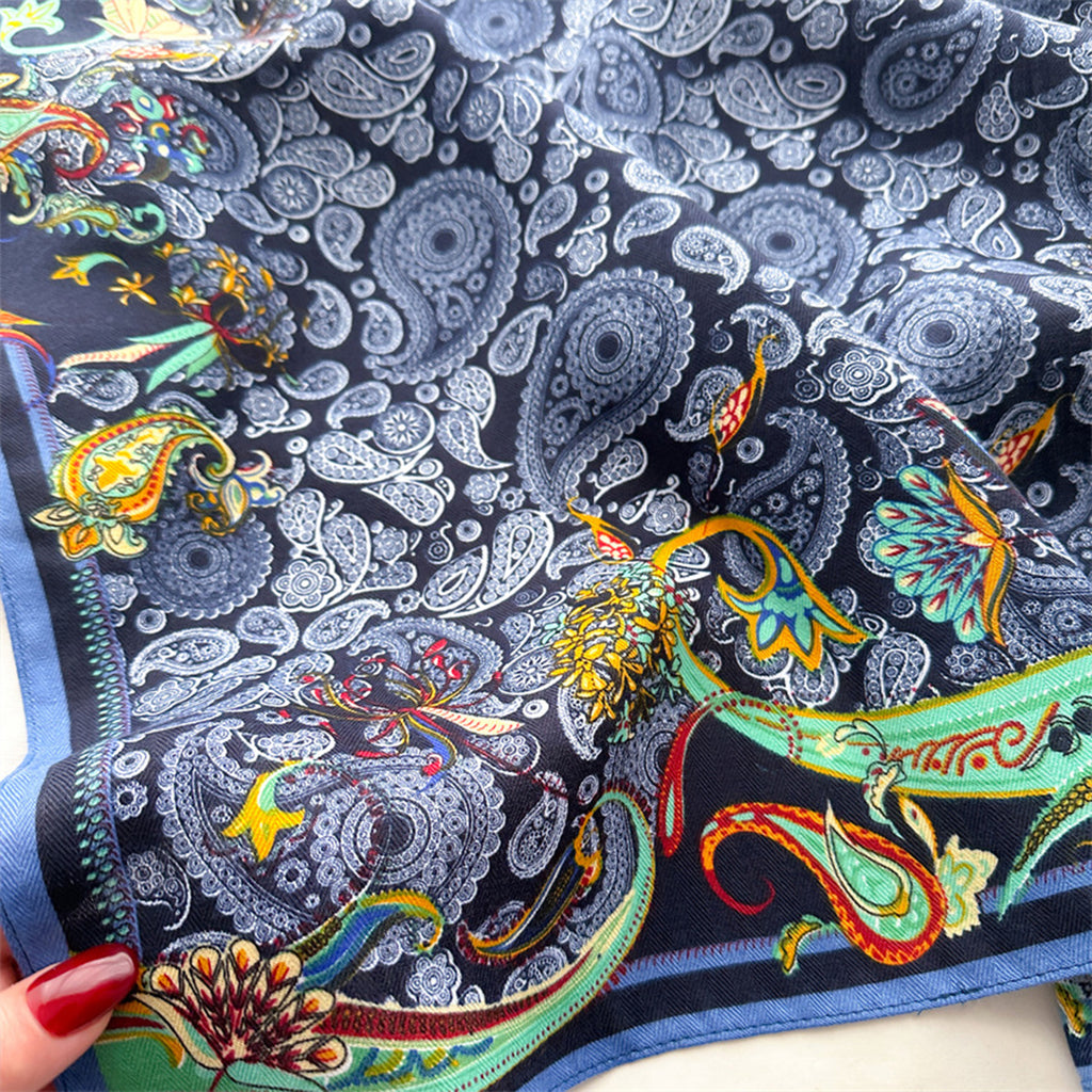 Anna-Kaci Women's Paisley Print Scarf with Classic Bohemian Design 27¡Á27 Inches