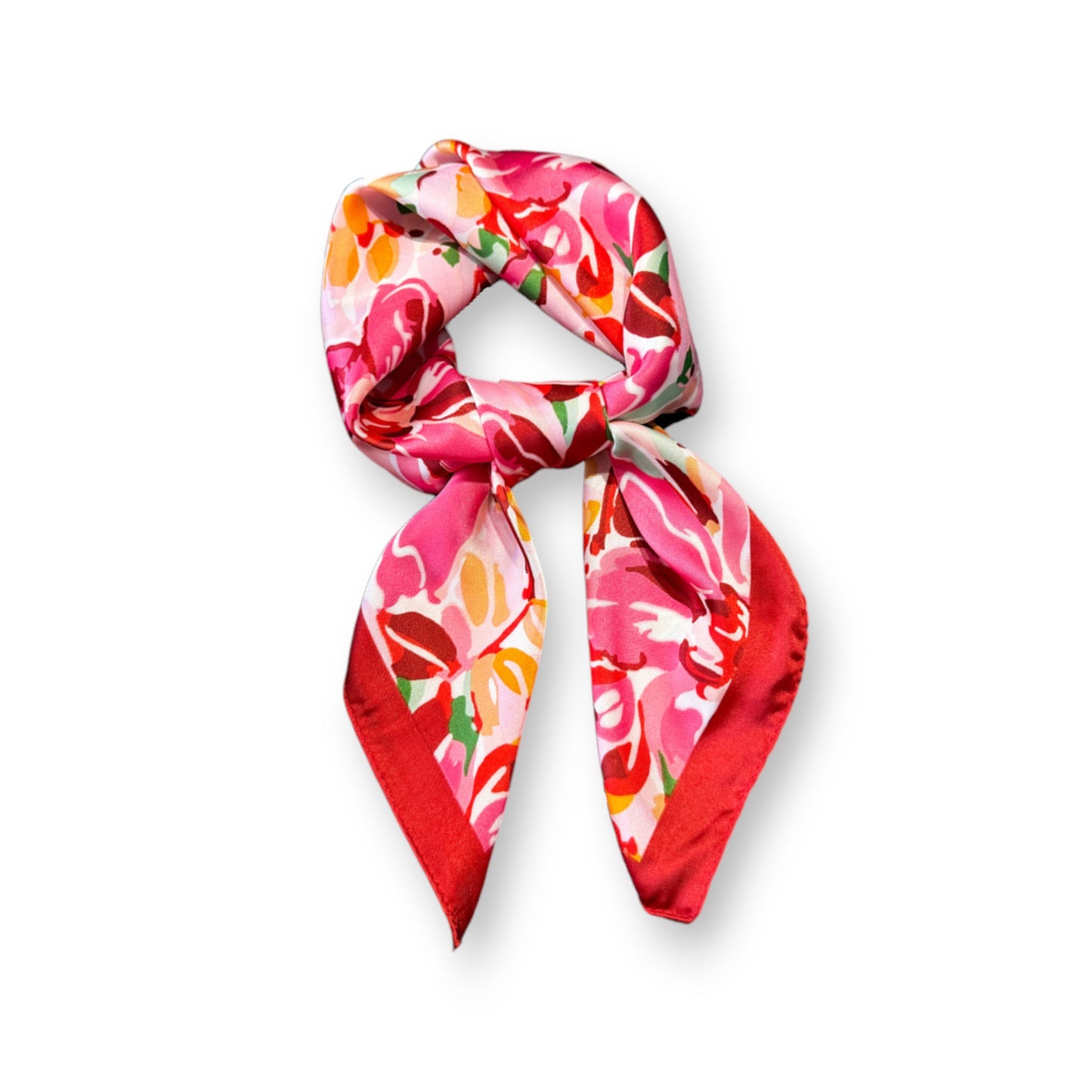 Anna-Kaci Women's Abstract Floral Scarf with Vibrant Watercolor Print 27¡Á27 Inches