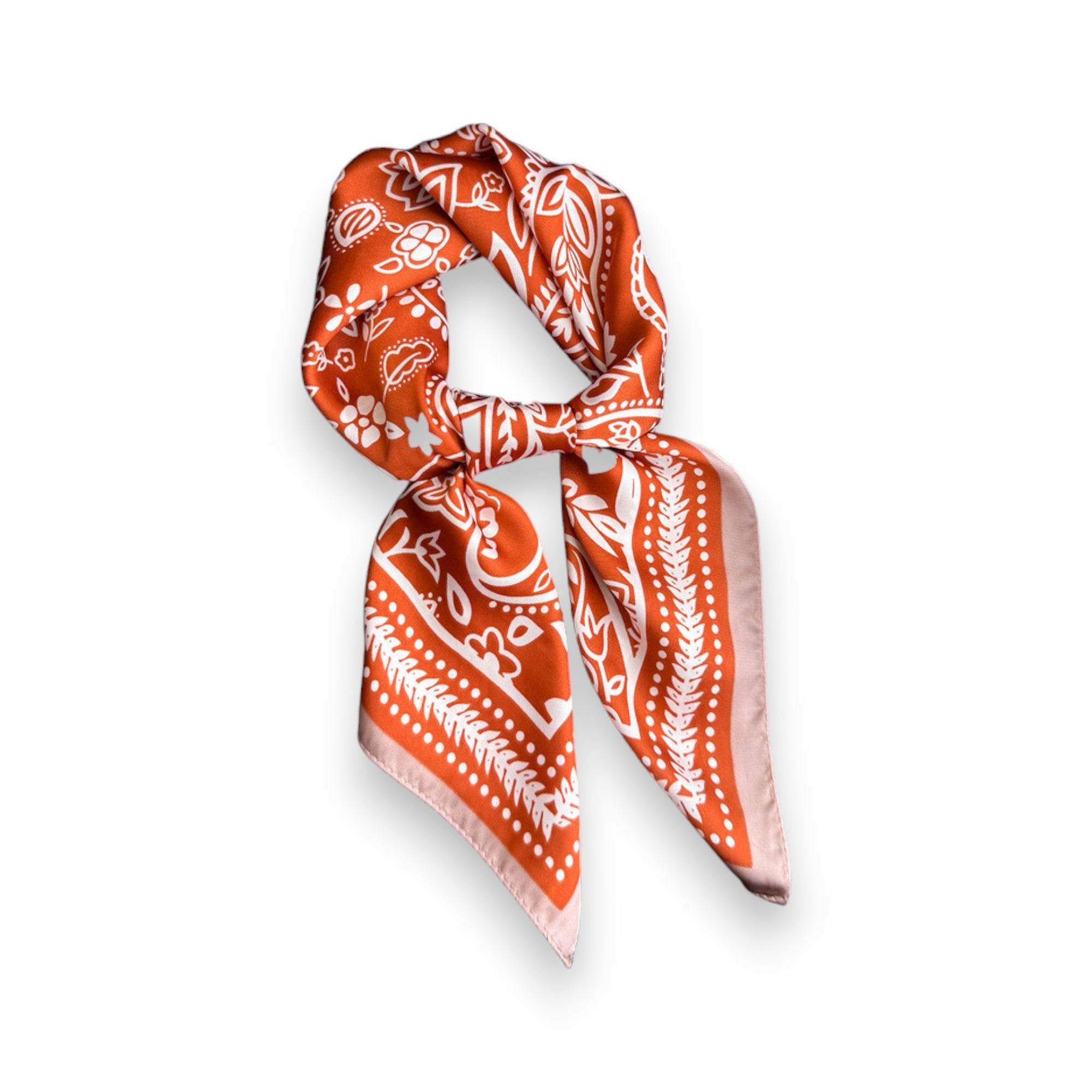 Anna-Kaci Women's Satin Scarf with Classic Paisley Print 27¡Á27 Inches