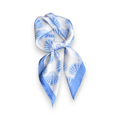 Anna-Kaci Luxury Satin Shell Print Scarf for Various Occasion 27¡Á27 Inches