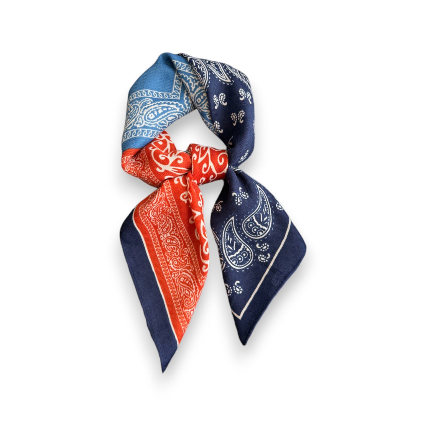 Anna-Kaci Women's Faux Velvet Scarf with Multi-Tone Bandana Patchwork Print 27¡Á27 Inches