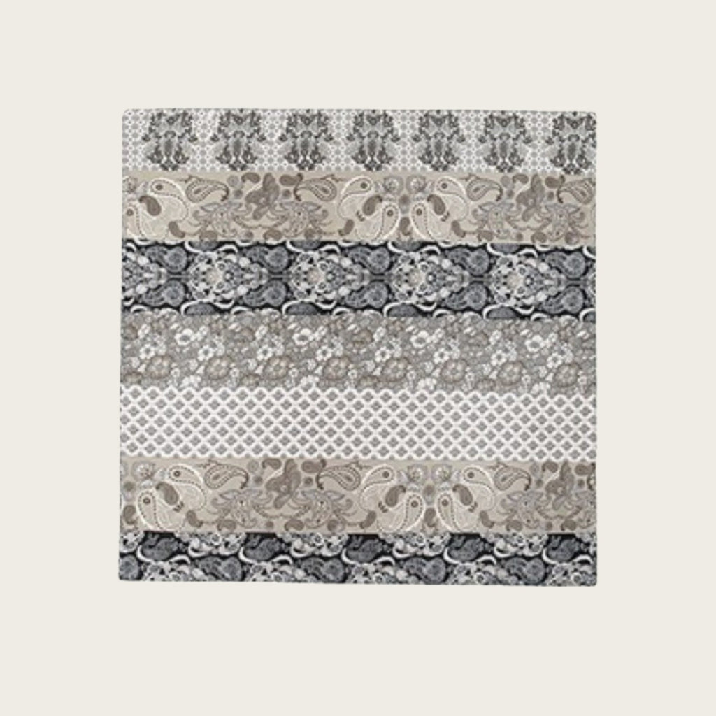 Anna-Kaci Women's Paisley Print Satin Square Scarf with Dual-Tone Design 35.5x35.5in