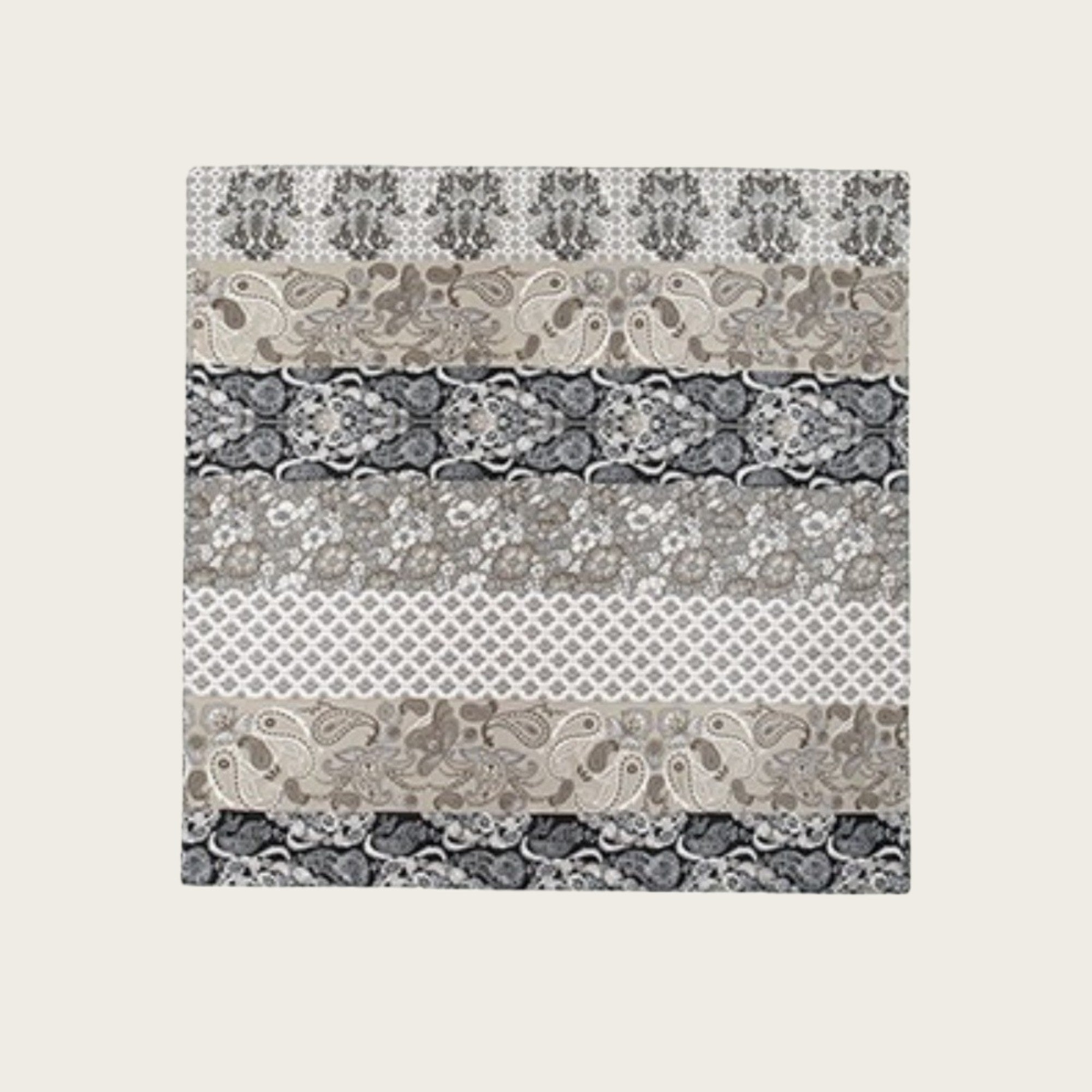 Anna-Kaci Women's Paisley Print Satin Square Scarf with Dual-Tone Design 35.5x35.5in