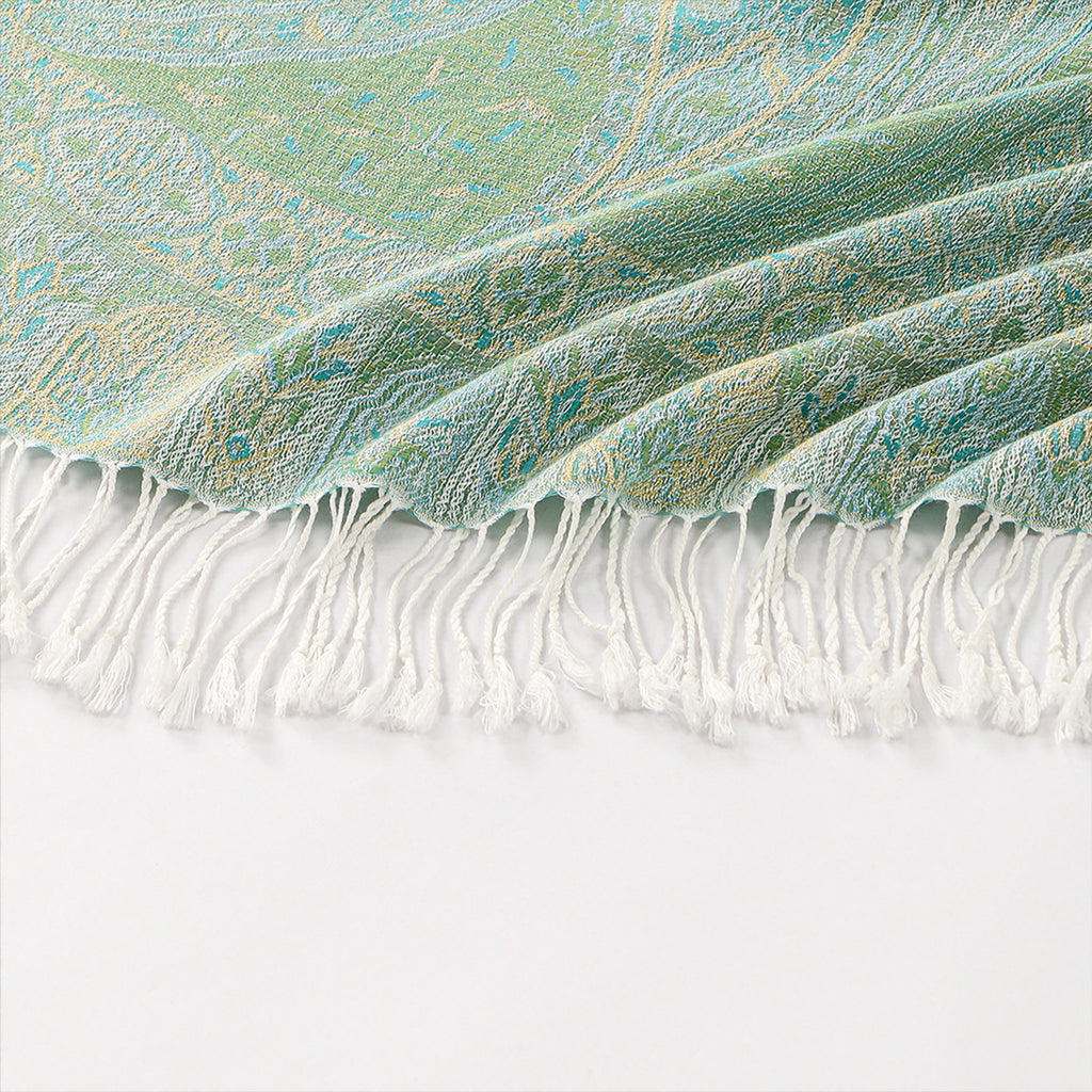Anna-Kaci Soft Paisley Wrap Shawl with Fringe Lightweight Warm Oversized Scarf 72.5¡Á28 Inches