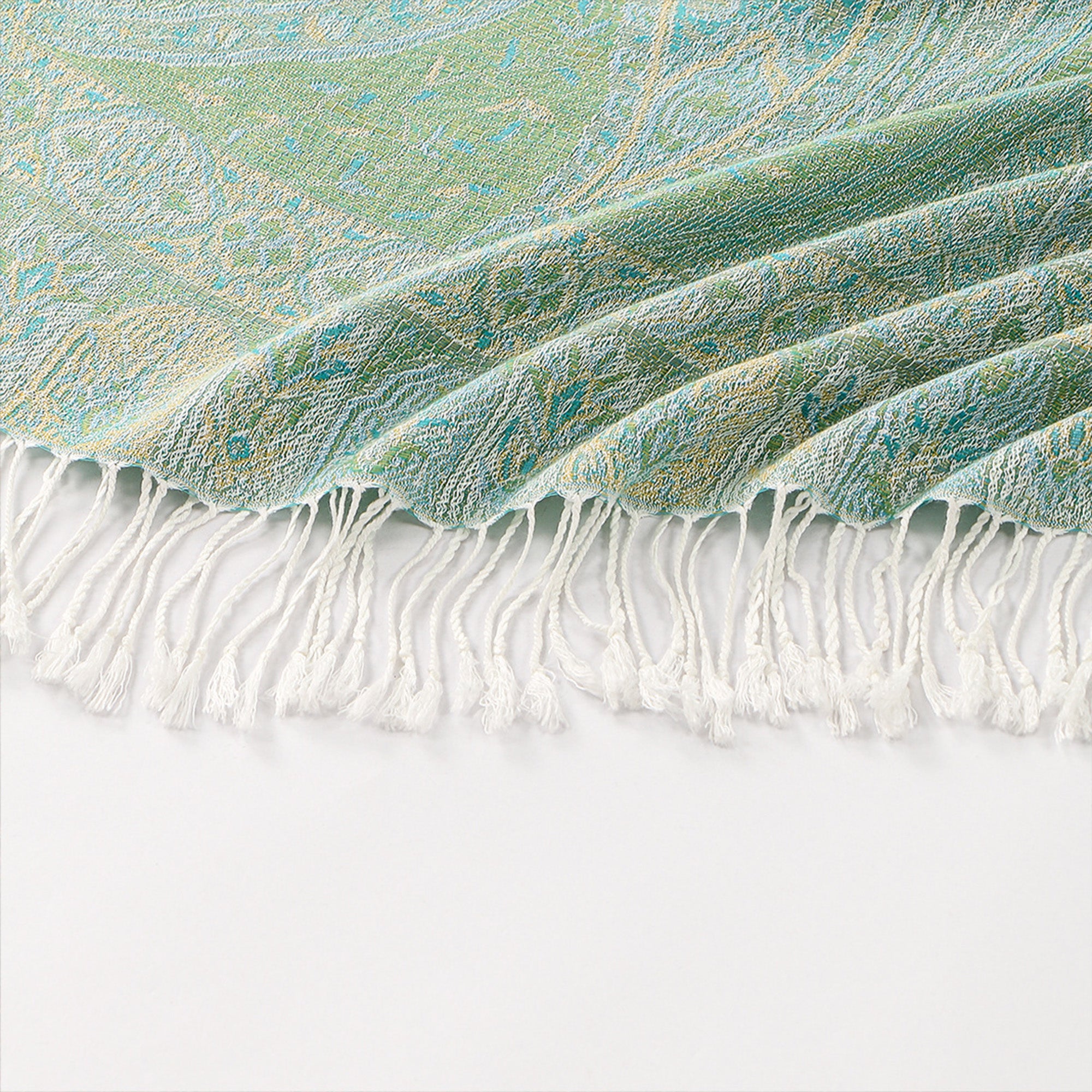 Anna-Kaci Soft Paisley Wrap Shawl with Fringe Lightweight Warm Oversized Scarf 72.5¡Á28 Inches