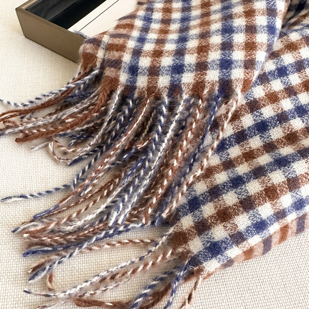 Anna-Kaci Plaid Winter Scarf Soft Cozy Woven Wrap with Fringe Edges 81¡Á26.5 Inches
