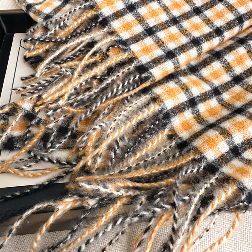 Anna-Kaci Plaid Winter Scarf Soft Cozy Woven Wrap with Fringe Edges 81¡Á26.5 Inches