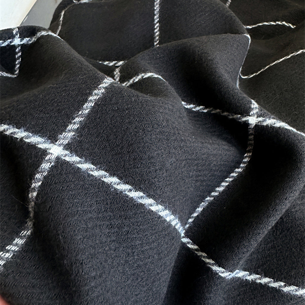 Anna-Kaci Plaid Winter Scarf Soft Warm Woven Long Shawl with Fringe Edges 78.5¡Á23.5 Inches