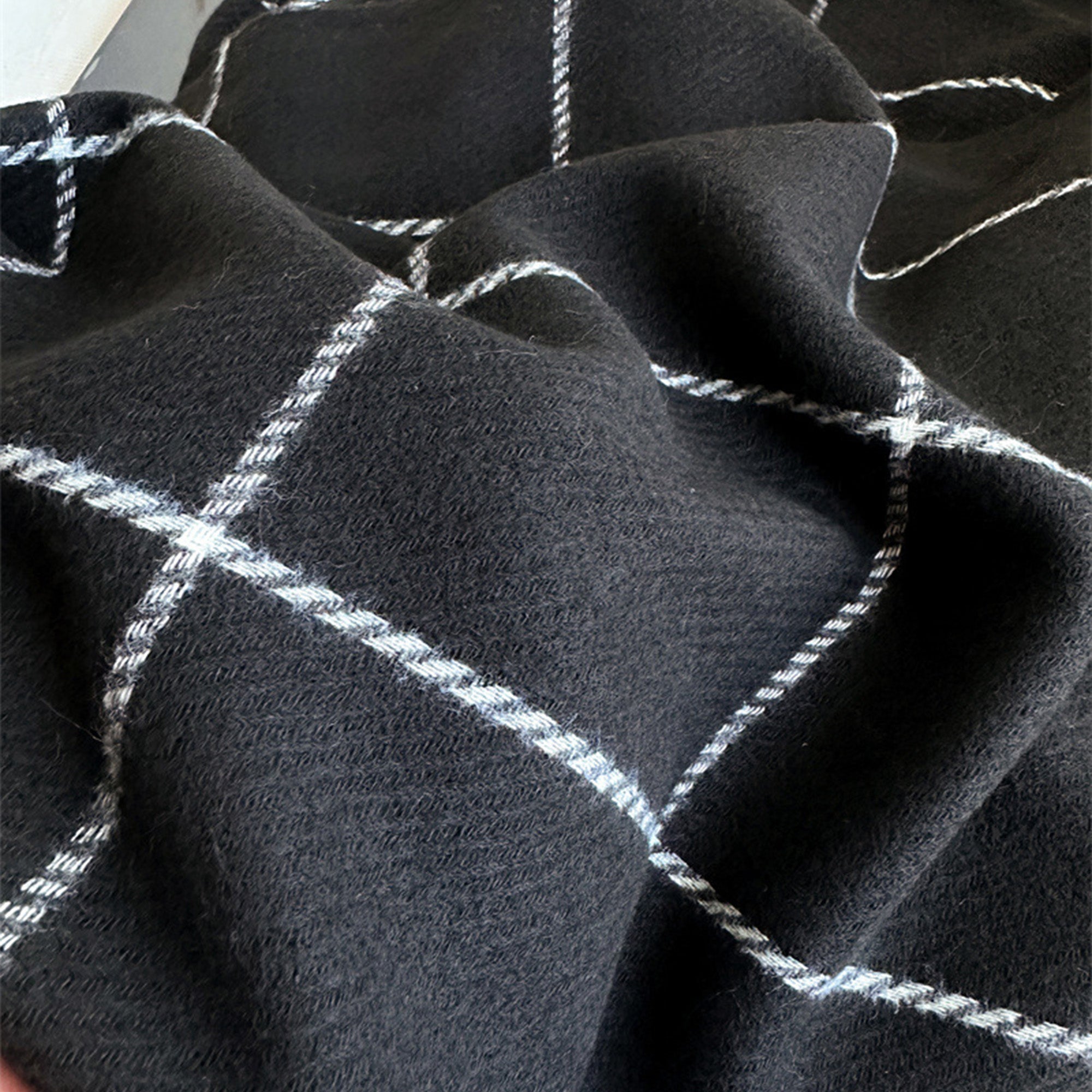 Anna-Kaci Plaid Winter Scarf Soft Warm Woven Long Shawl with Fringe Edges 78.5¡Á23.5 Inches
