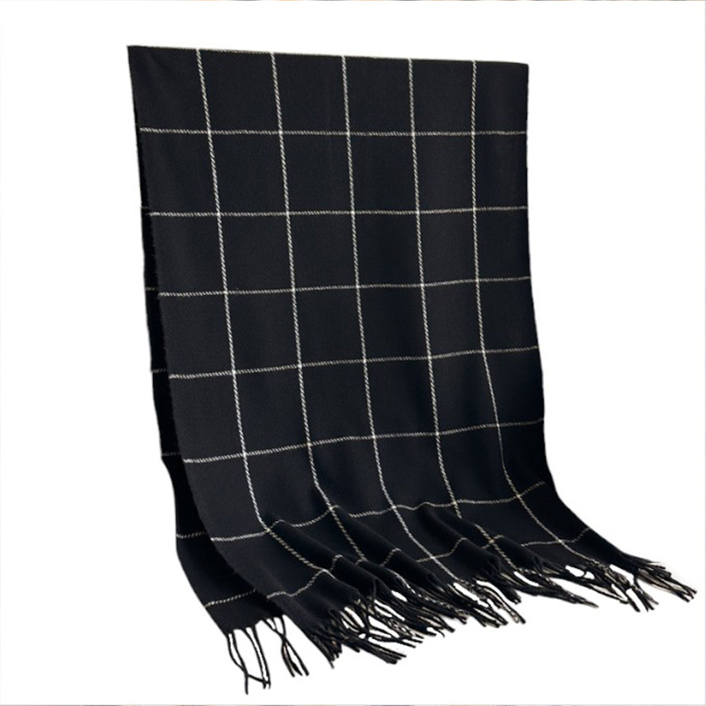 Anna-Kaci Plaid Winter Scarf Soft Warm Woven Long Shawl with Fringe Edges 78.5¡Á23.5 Inches