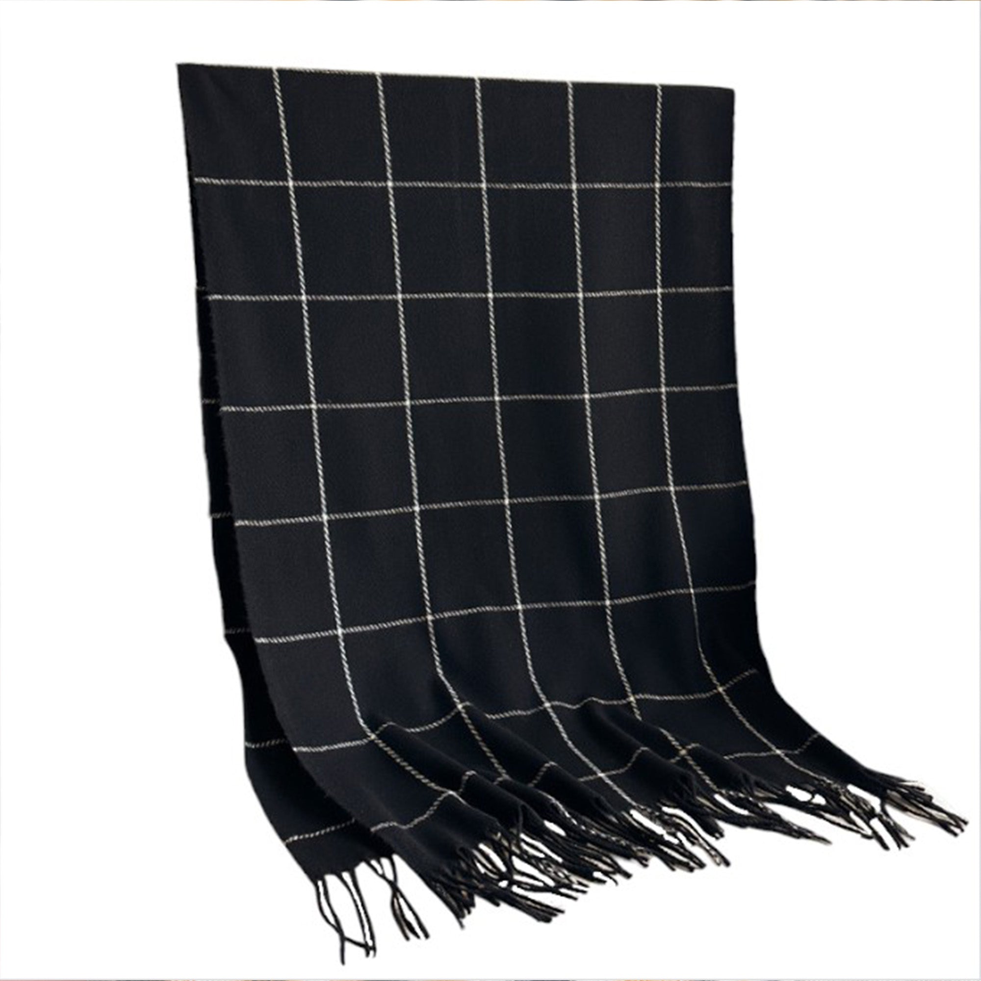 Anna-Kaci Plaid Winter Scarf Soft Warm Woven Long Shawl with Fringe Edges 78.5¡Á23.5 Inches
