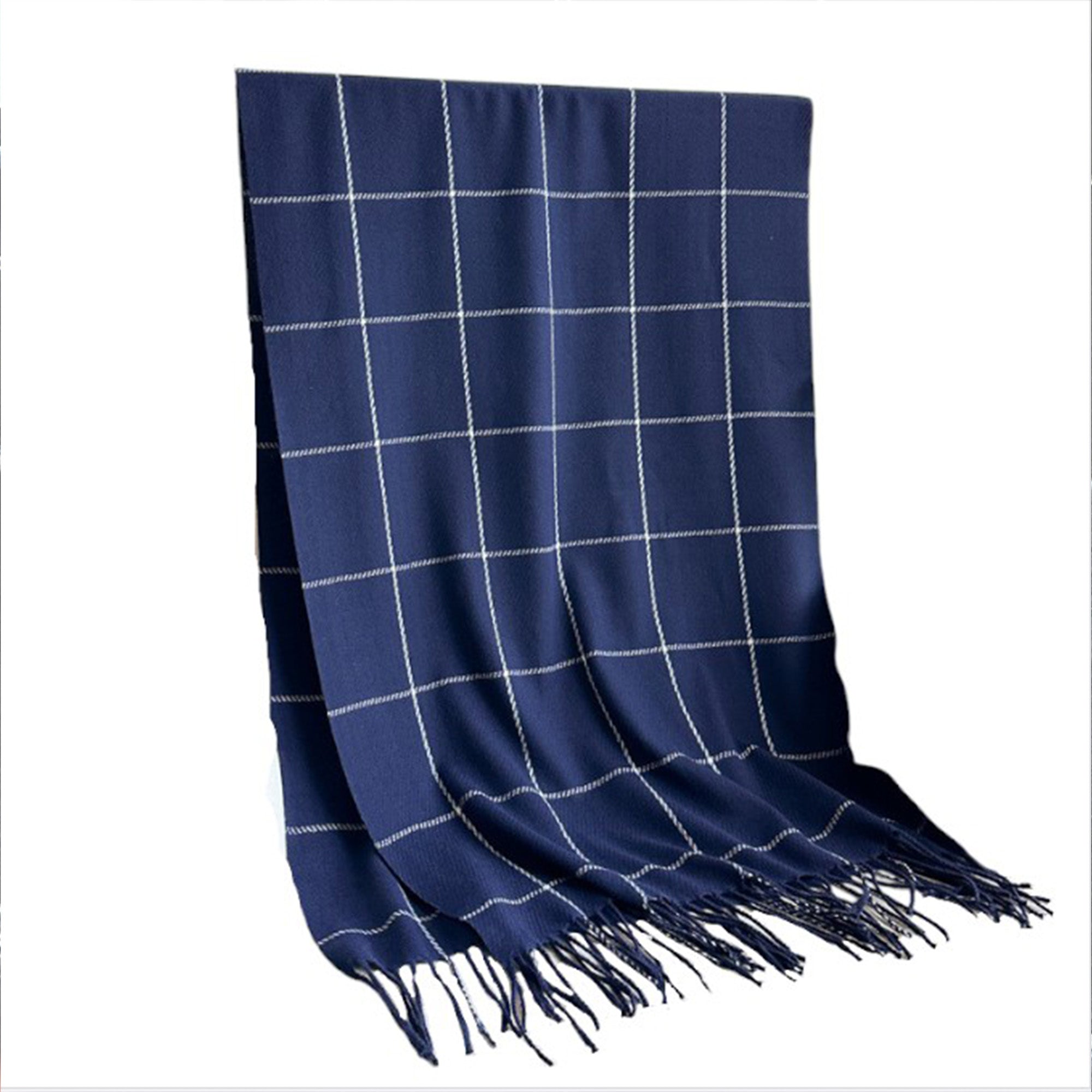 Anna-Kaci Plaid Winter Scarf Soft Warm Woven Long Shawl with Fringe Edges 78.5¡Á23.5 Inches