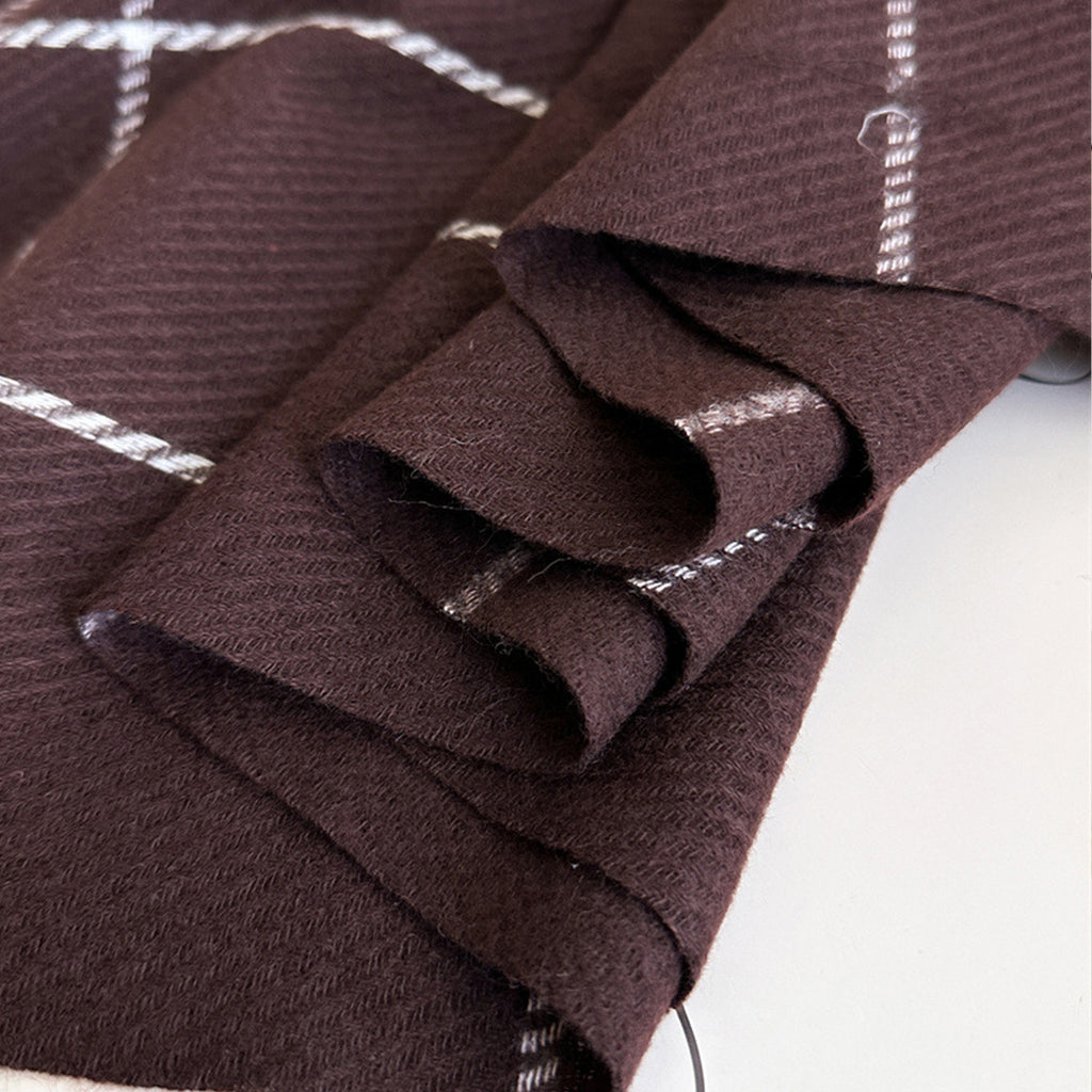 Anna-Kaci Plaid Winter Scarf Soft Warm Woven Long Shawl with Fringe Edges 78.5¡Á23.5 Inches