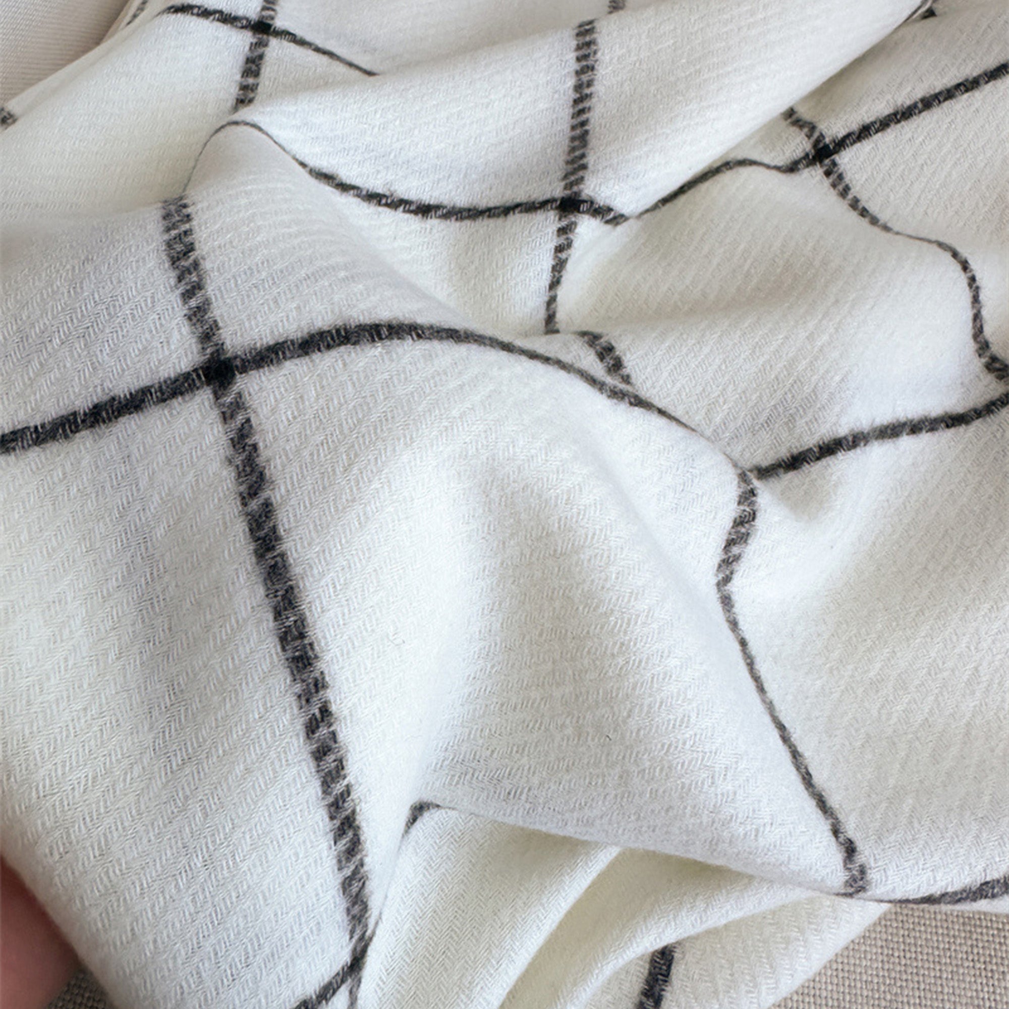 Anna-Kaci Plaid Winter Scarf Soft Warm Woven Long Shawl with Fringe Edges 78.5¡Á23.5 Inches