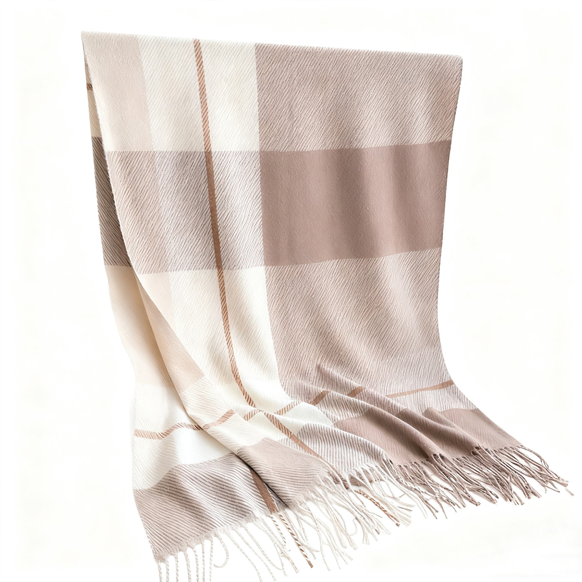 Anna-Kaci Soft Winter Plaid Scarf with Warm Cozy Feel and Fringe Trim 78.5¡Á26 Inches
