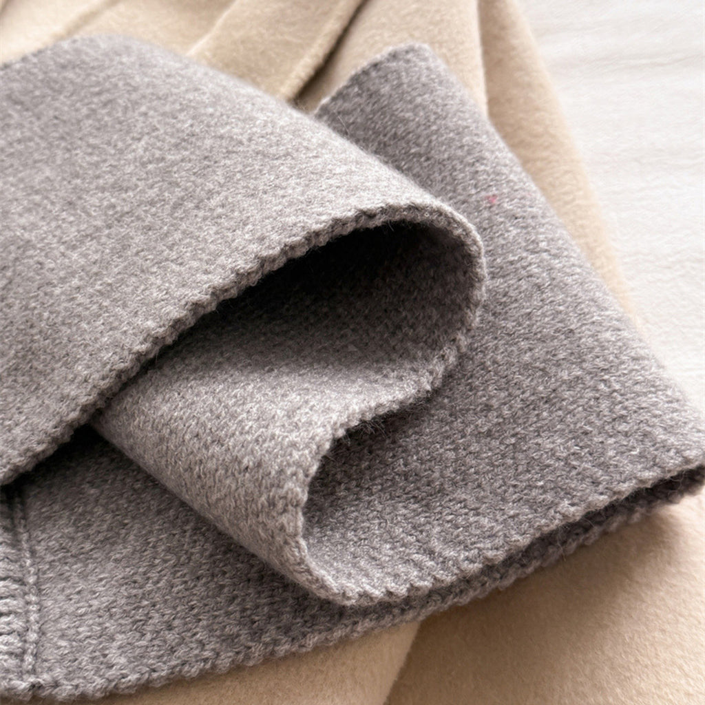 Anna-Kaci Women's Soft Knit Scarf with Pull-Through Loop Design, Cozy Textured Fabric and Easy Draped Styling for Everyday Wear 29.5x7in