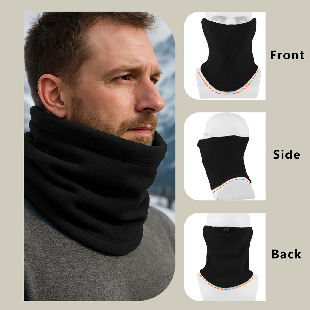 Anna-Kaci Winter Neck Warmer Gaiter Fleece Beanie Skull Cap Set Windproof Face Cover Unisex Cold Weather Outdoor Gear