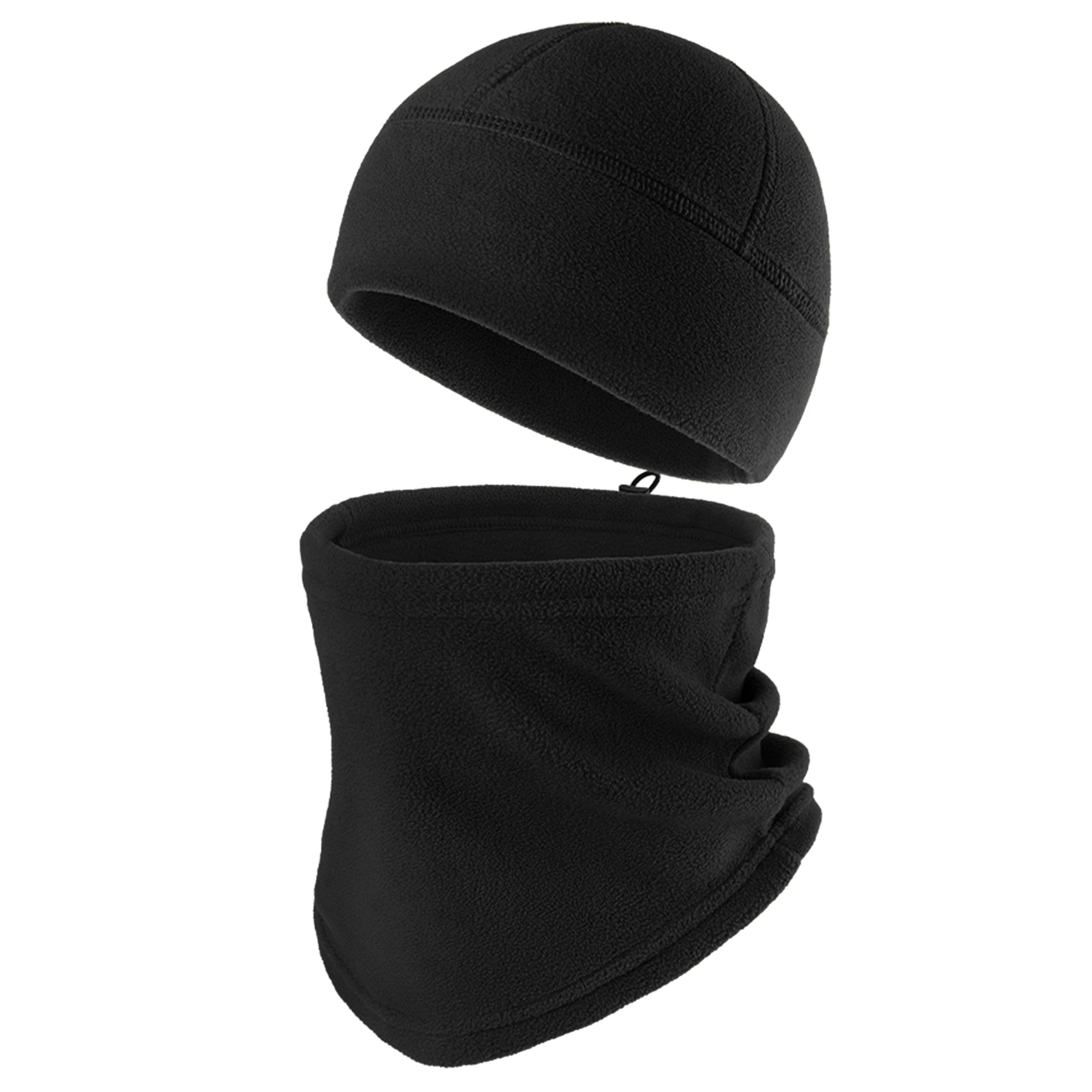 Anna-Kaci Winter Neck Warmer Gaiter Fleece Beanie Skull Cap Set Windproof Face Cover Unisex Cold Weather Outdoor Gear