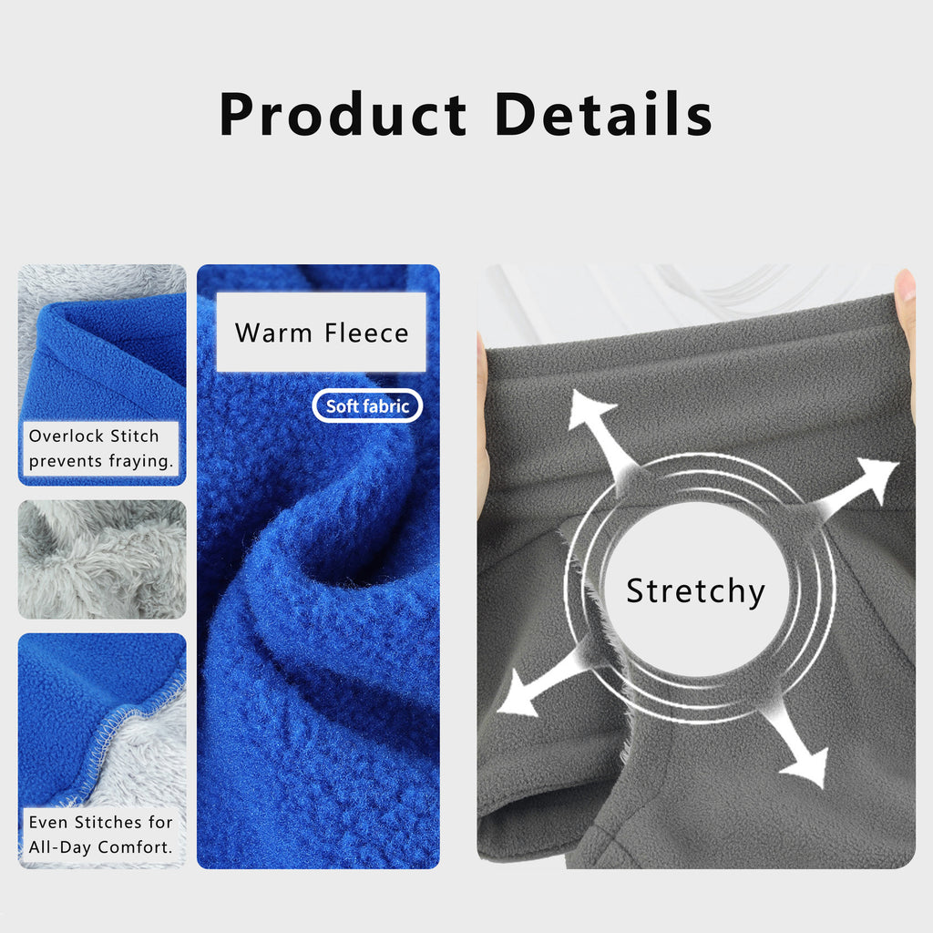 Anna-Kaci Winter Neck Warmer Gaiter Fleece Balaclava Hooded Windproof Ski Face Mask Head Cover Outdoor Activities Unisex
